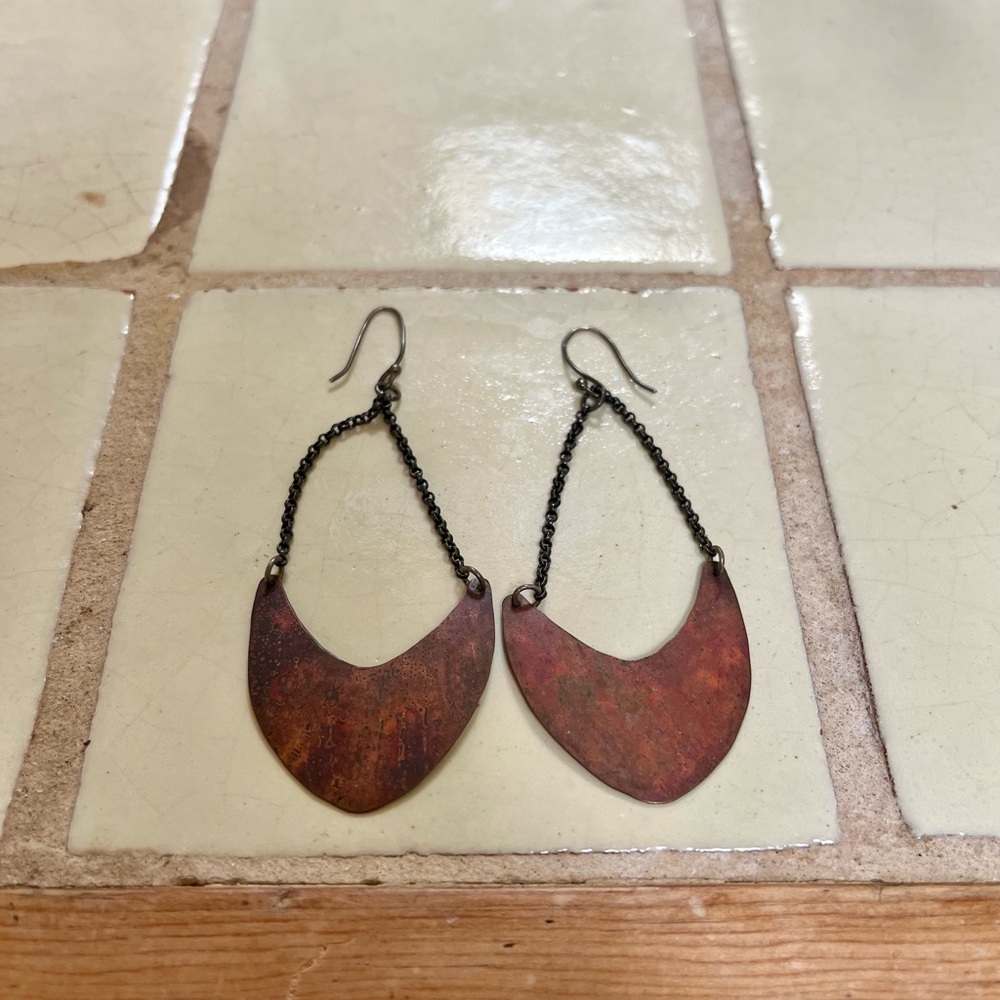 Jennifer Kahn Jewelry-Copper Pendulum Earring